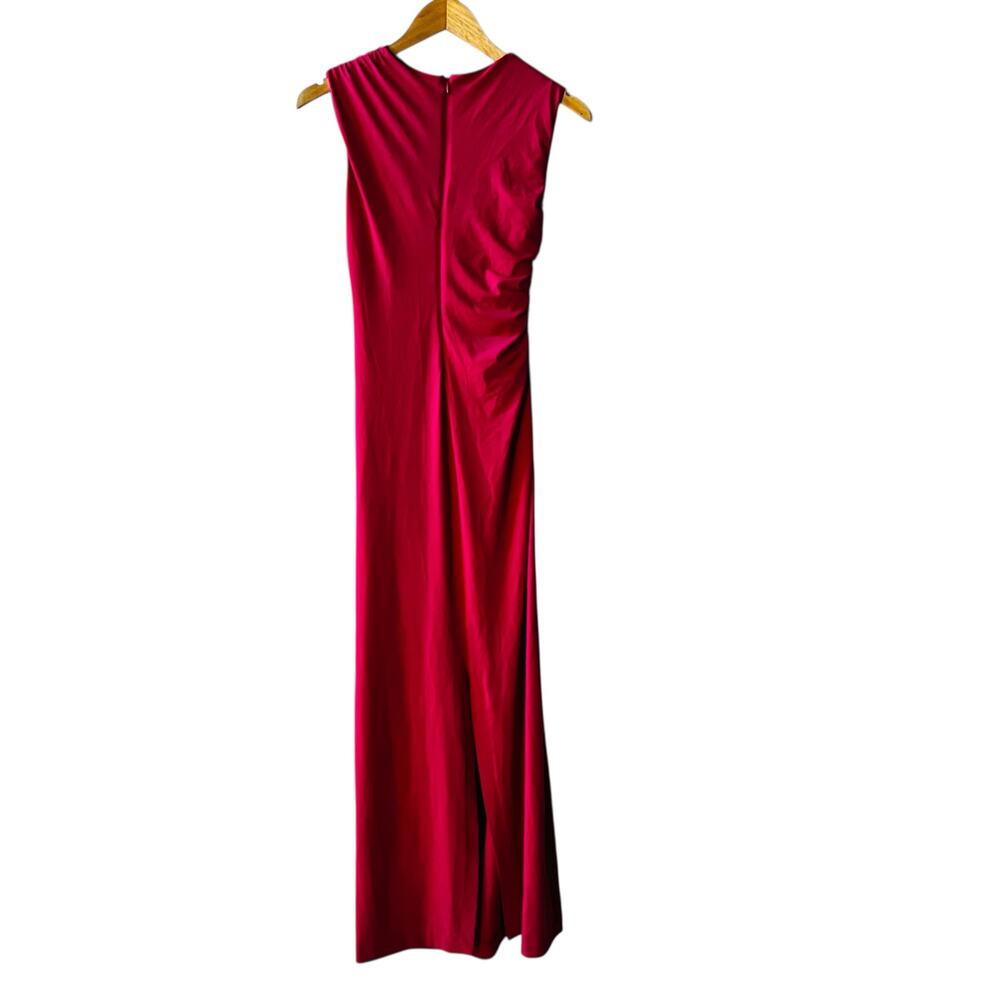 Zara Ruched Sleeveless Midi Dress Size M Medium Pink - Picture 3 of 8